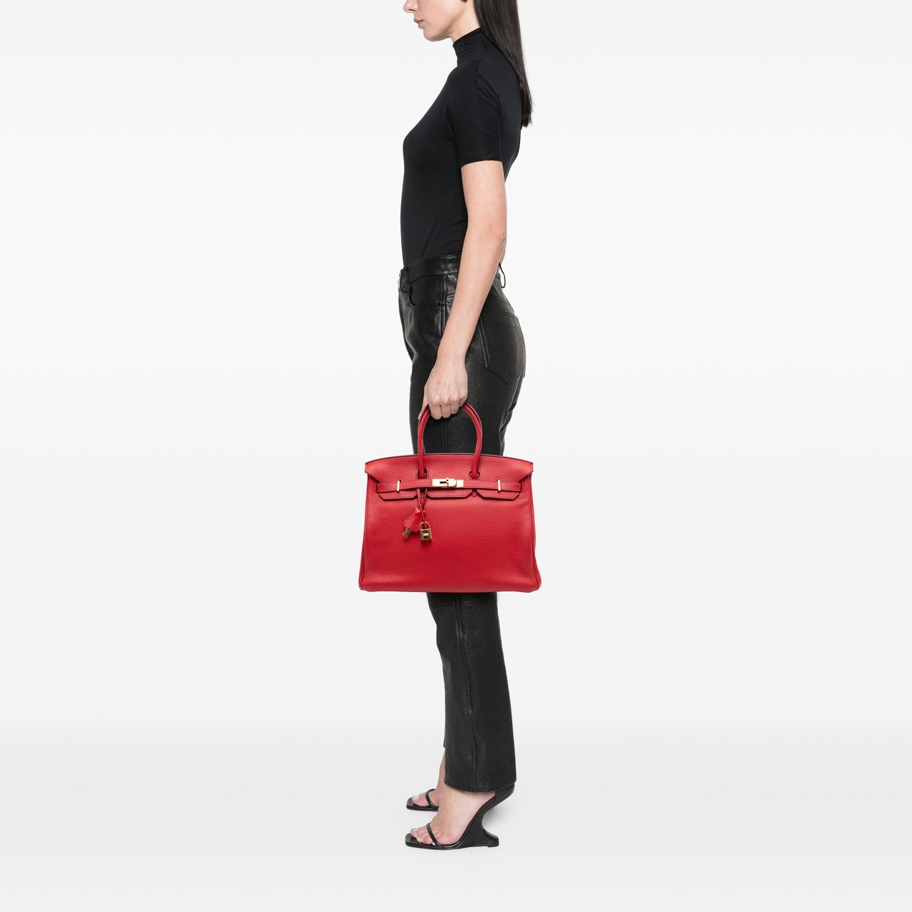 Hermès Togo Birkin Retourne 35 Rood