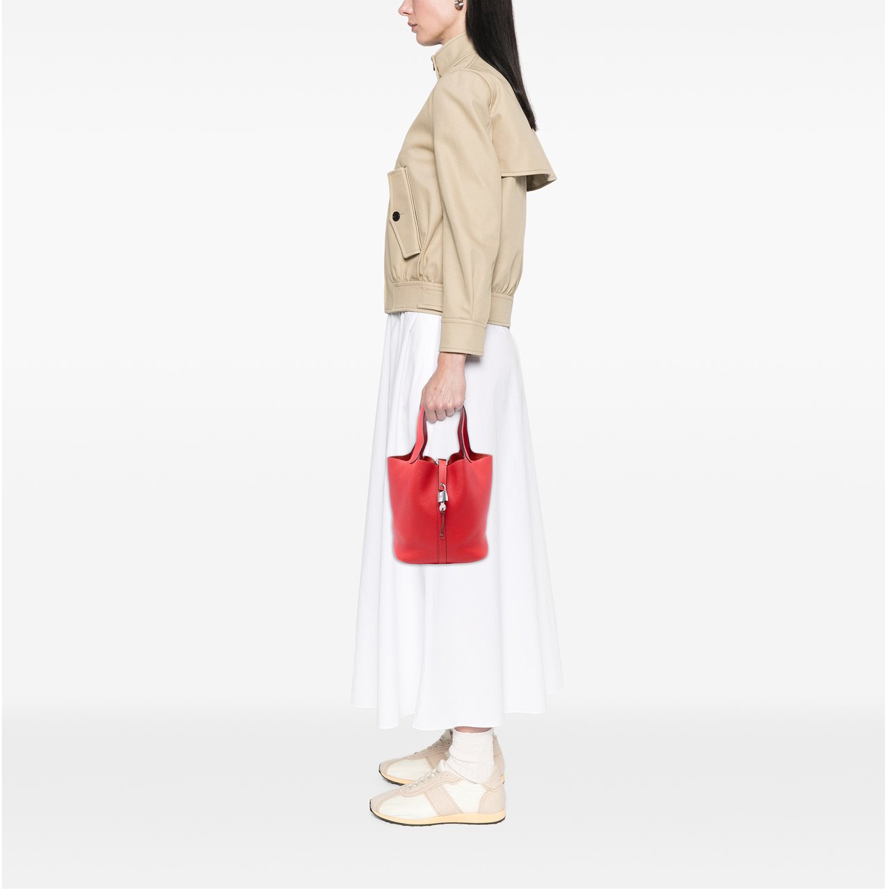 Hermès Clemence Picotin Lock 22 Rood