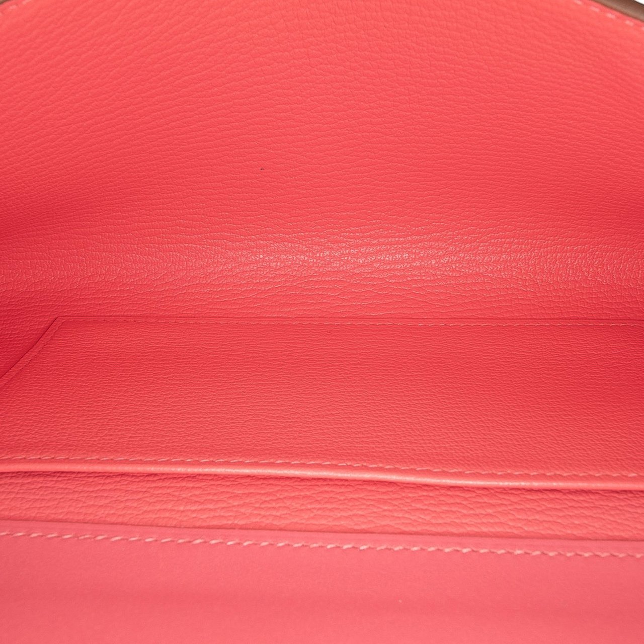 Hermès Tadelakt Medor Clutch 23 Roze