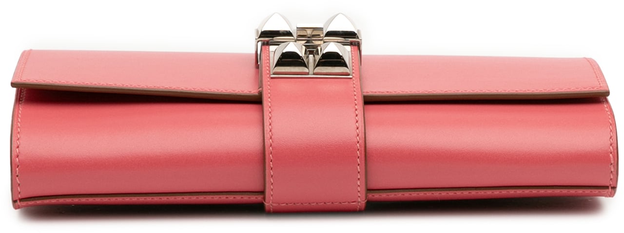Hermès Tadelakt Medor Clutch 23 Roze