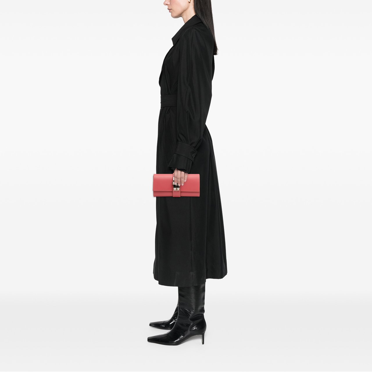 Hermès Tadelakt Medor Clutch 23 Roze