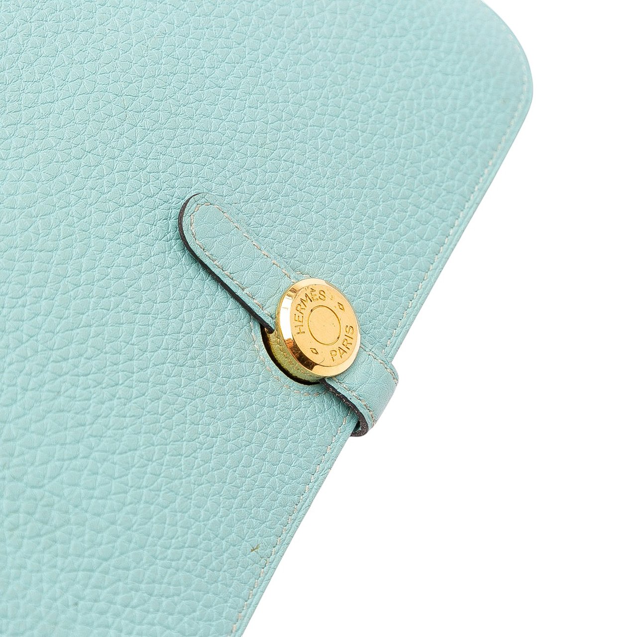 Hermès Togo Dogon Duo Wallet GM Blauw