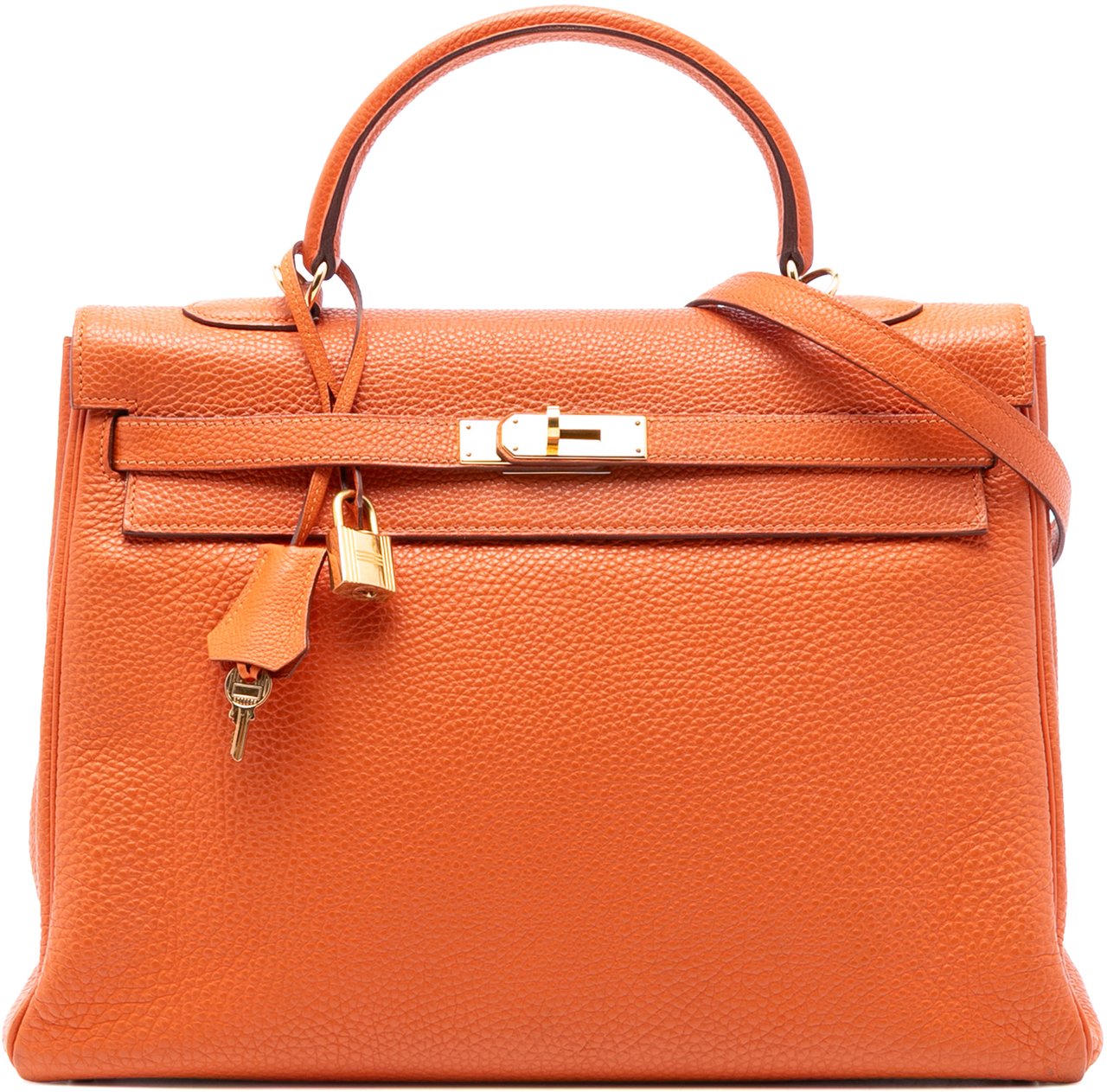 Hermès Togo Kelly II Retourne 35 Oranje