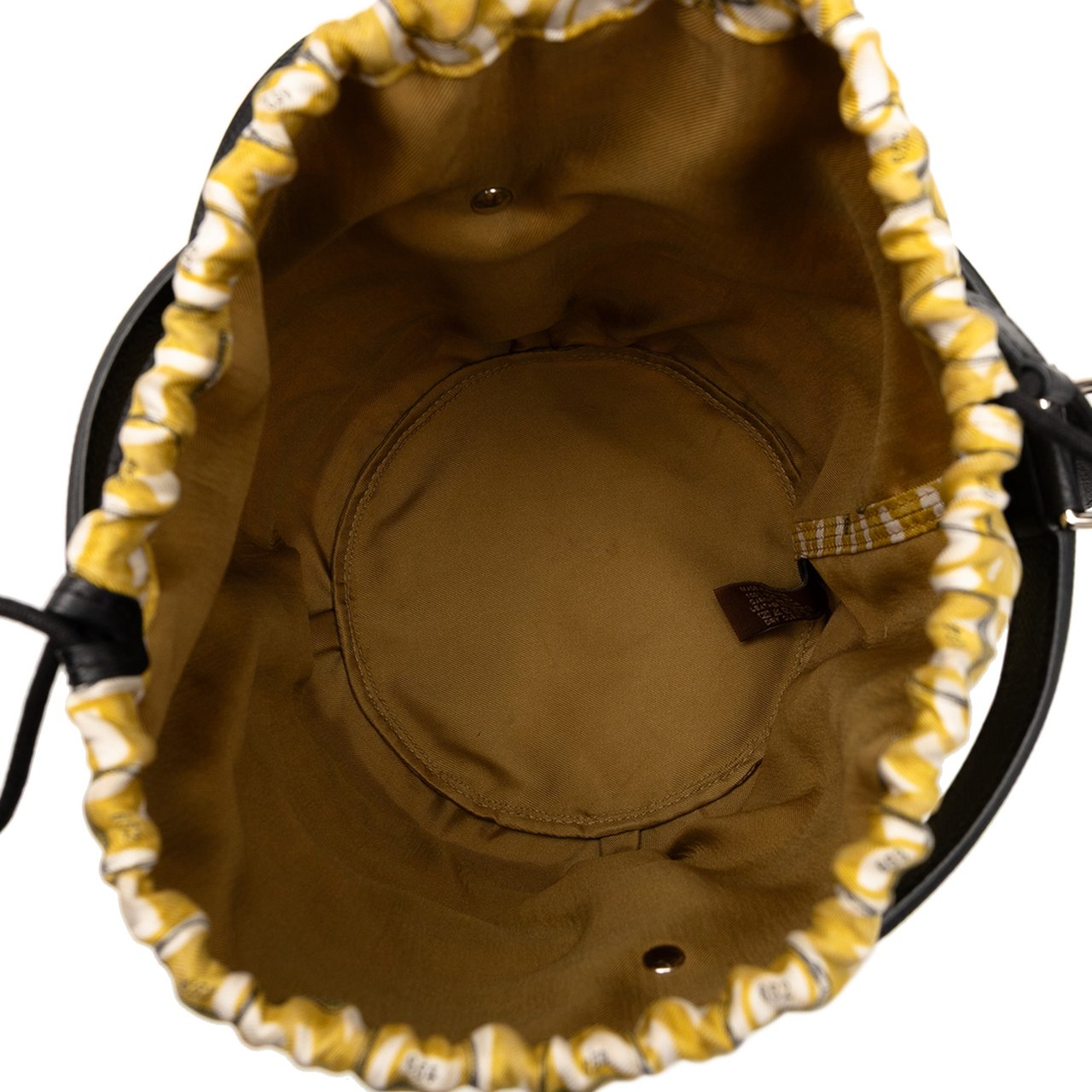 Hermès Silk and Epsom Sac Musardine Geel