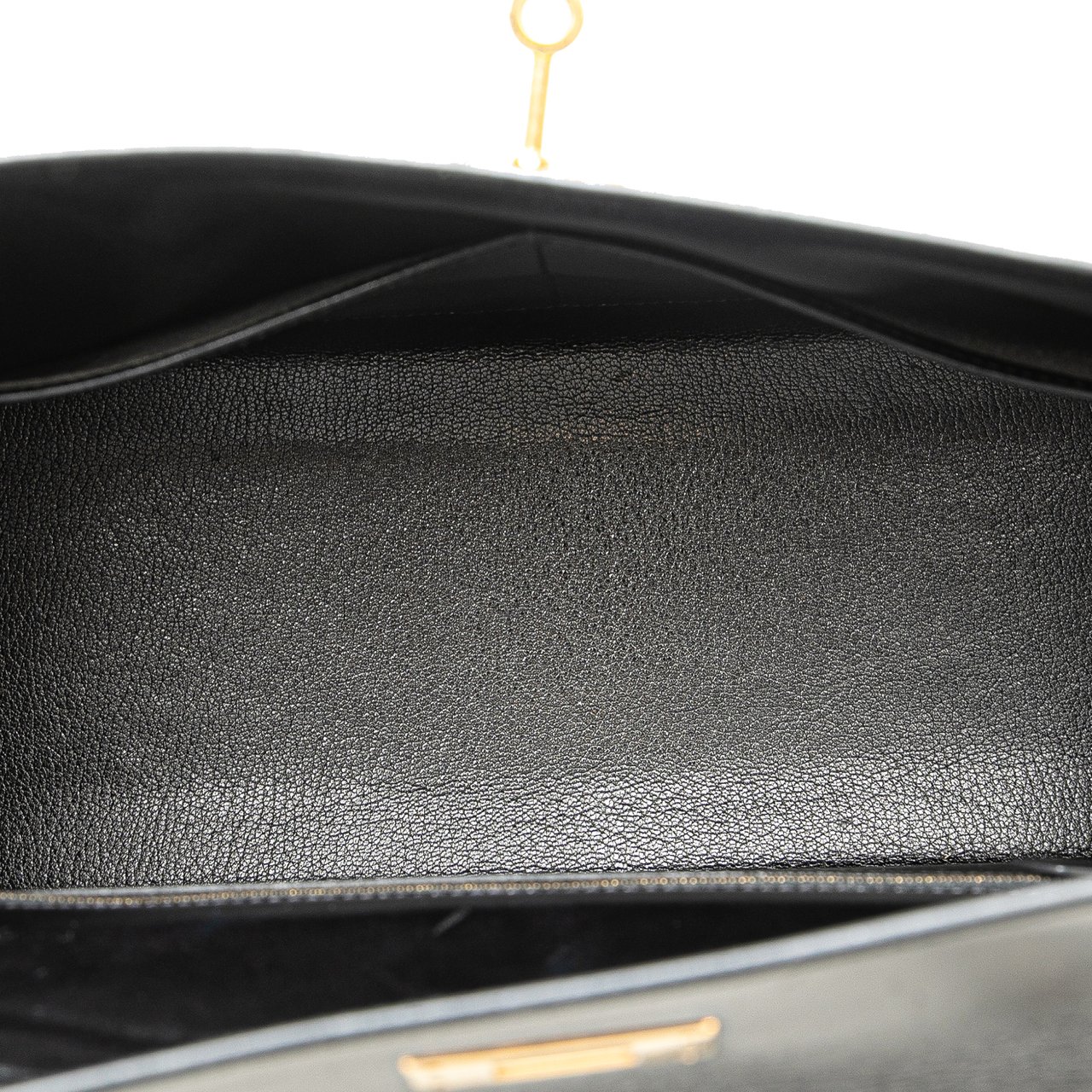 Hermès Box Calf Kelly Sellier 32 Zwart