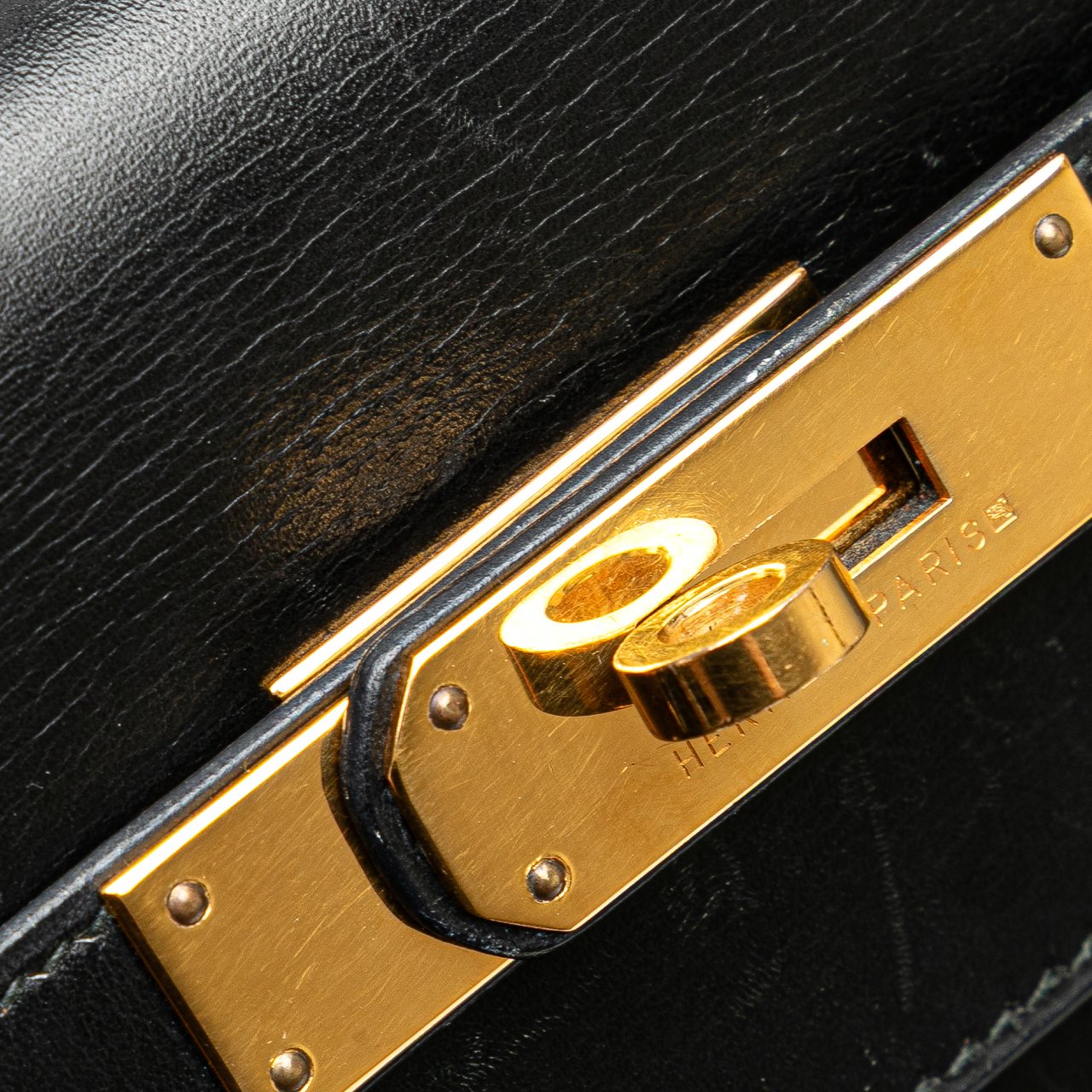 Hermès Box Calf Kelly Sellier 32 Zwart