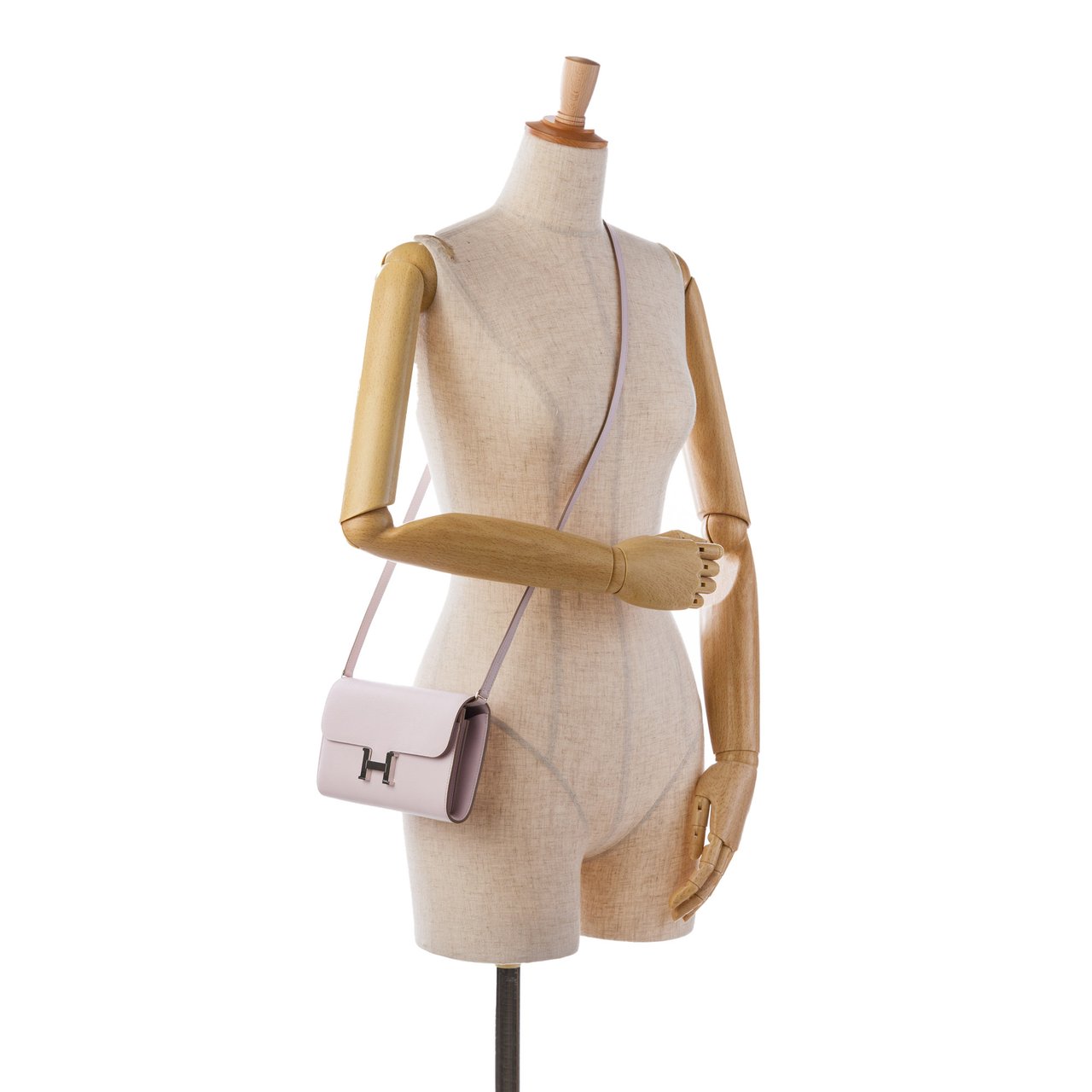 Hermès Evercolor Constance To Go Wallet Roze