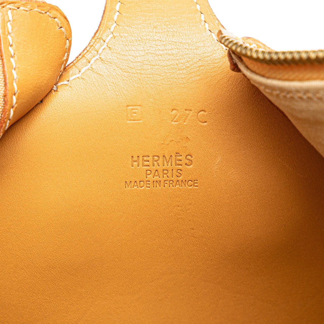 Hermès Denim and Calfskin Sac Doremi 33 Blauw