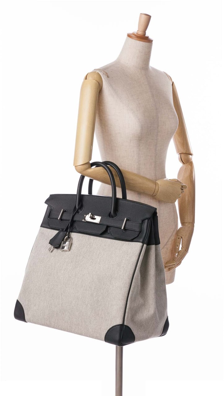 Hermès Toile Criss and Evercolor HAC Birkin 40 Grijs