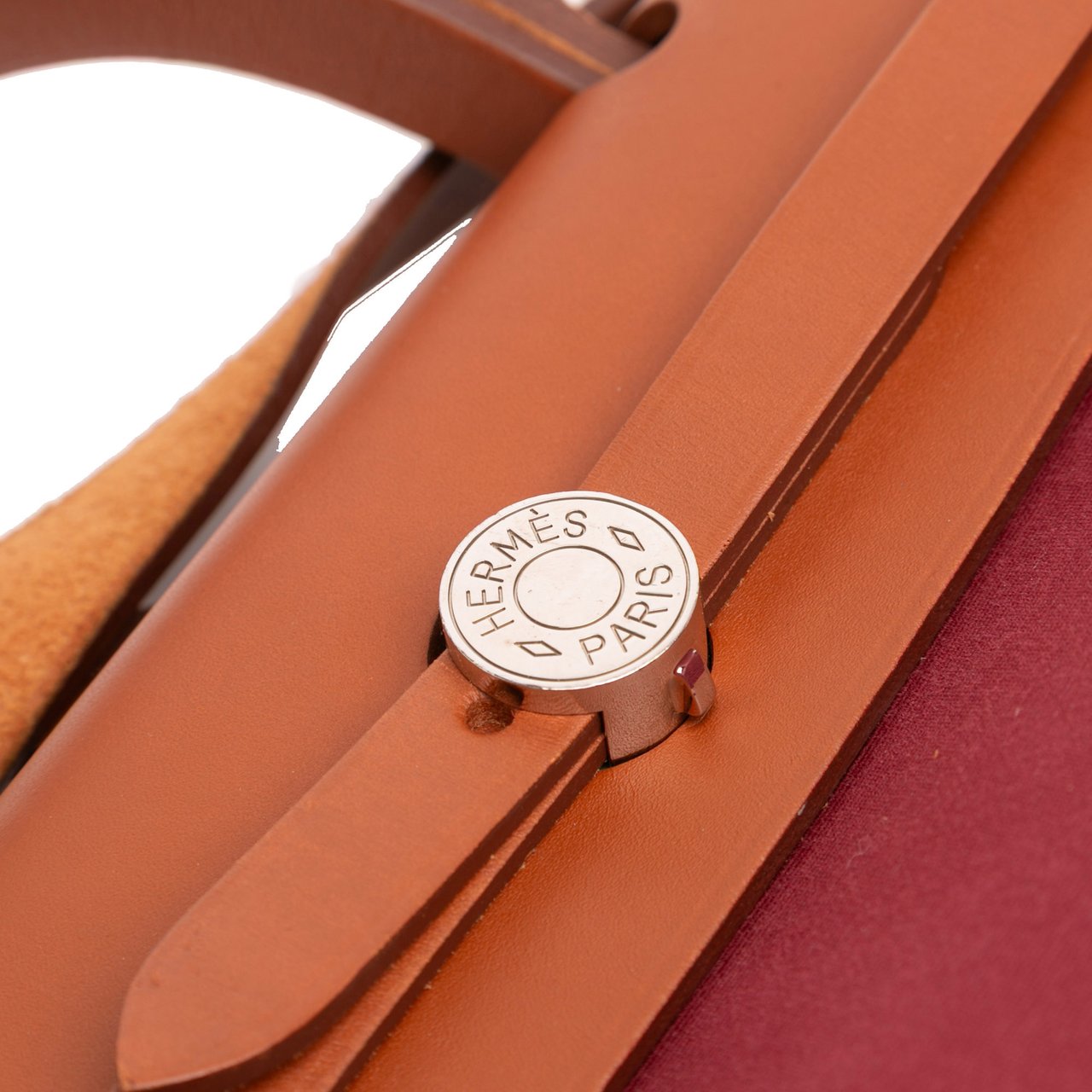 Hermès Toile Herbag Zip 31 Rood