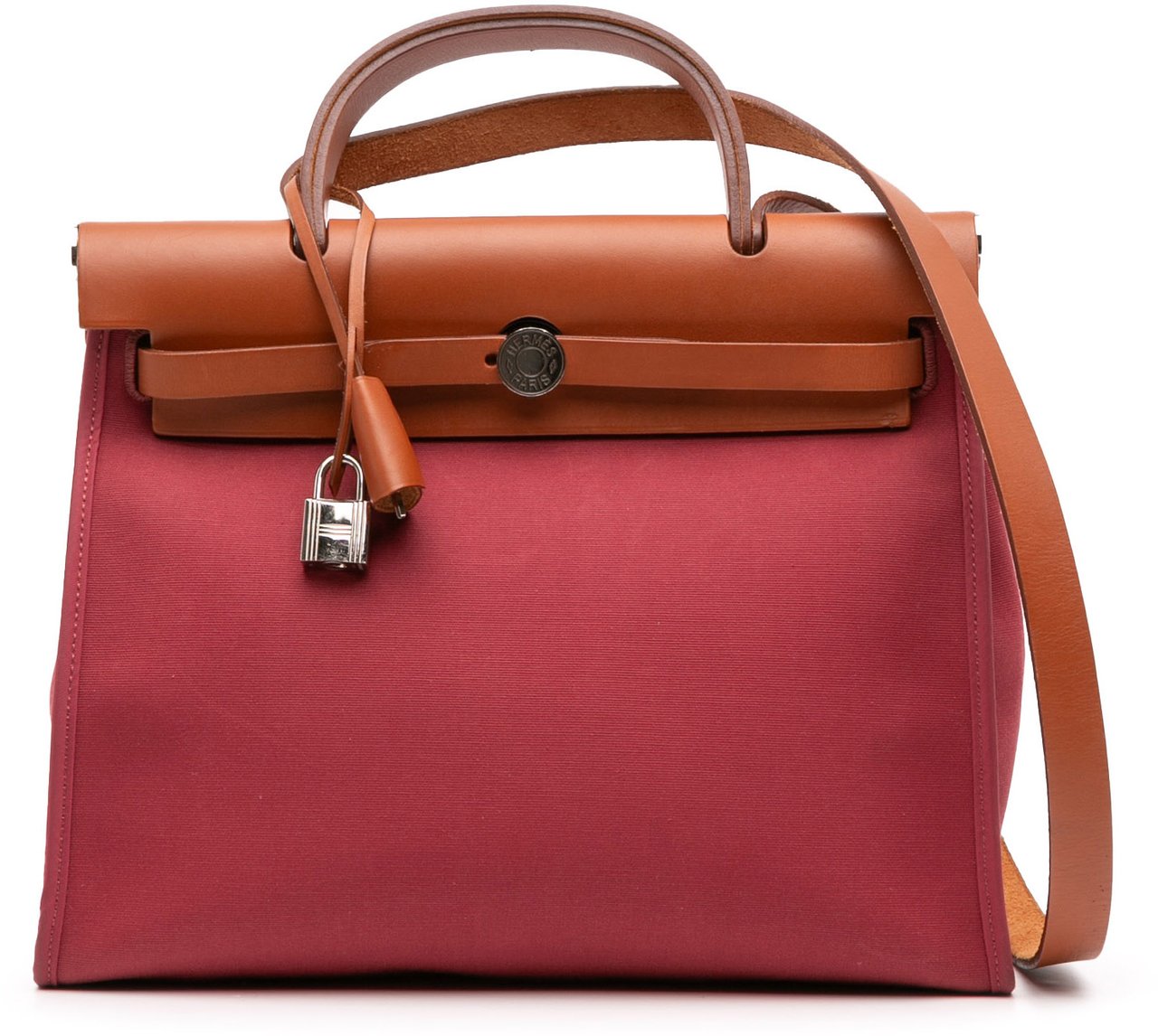 Hermès Toile Herbag Zip 31 Rood