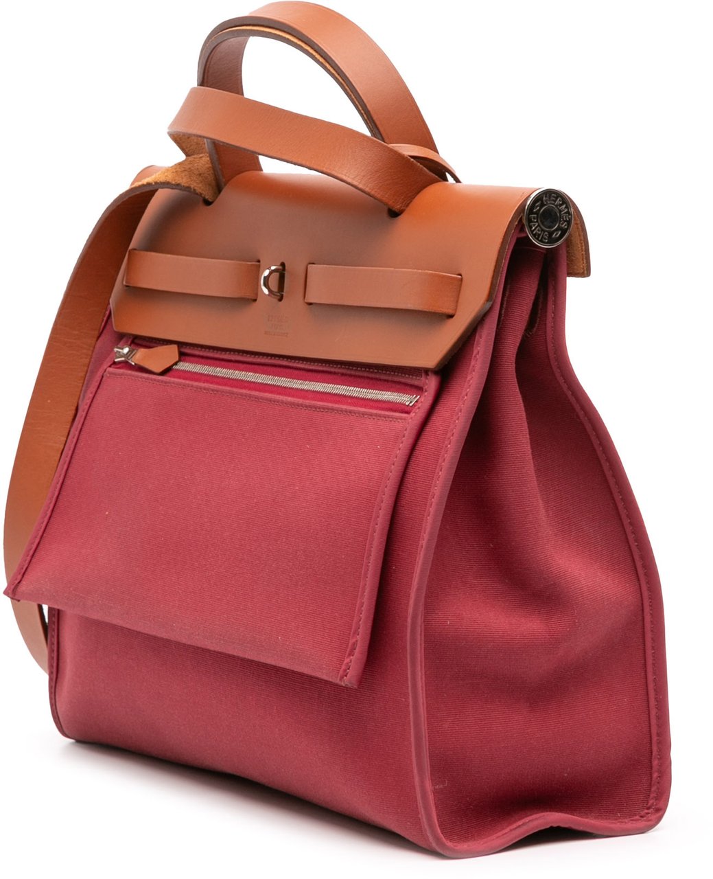 Hermès Toile Herbag Zip 31 Rood
