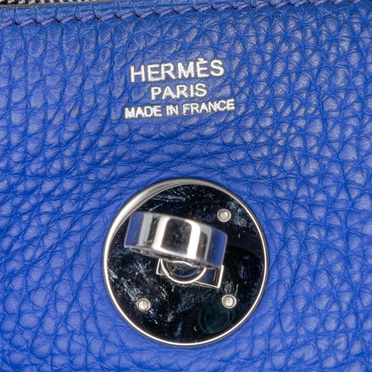 Hermès Togo Lindy 30 Blauw