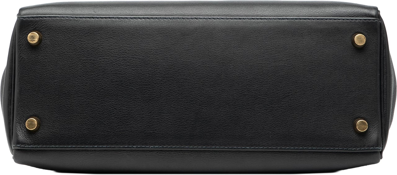 Hermès Togo Kelly II Retourne 28 Zwart