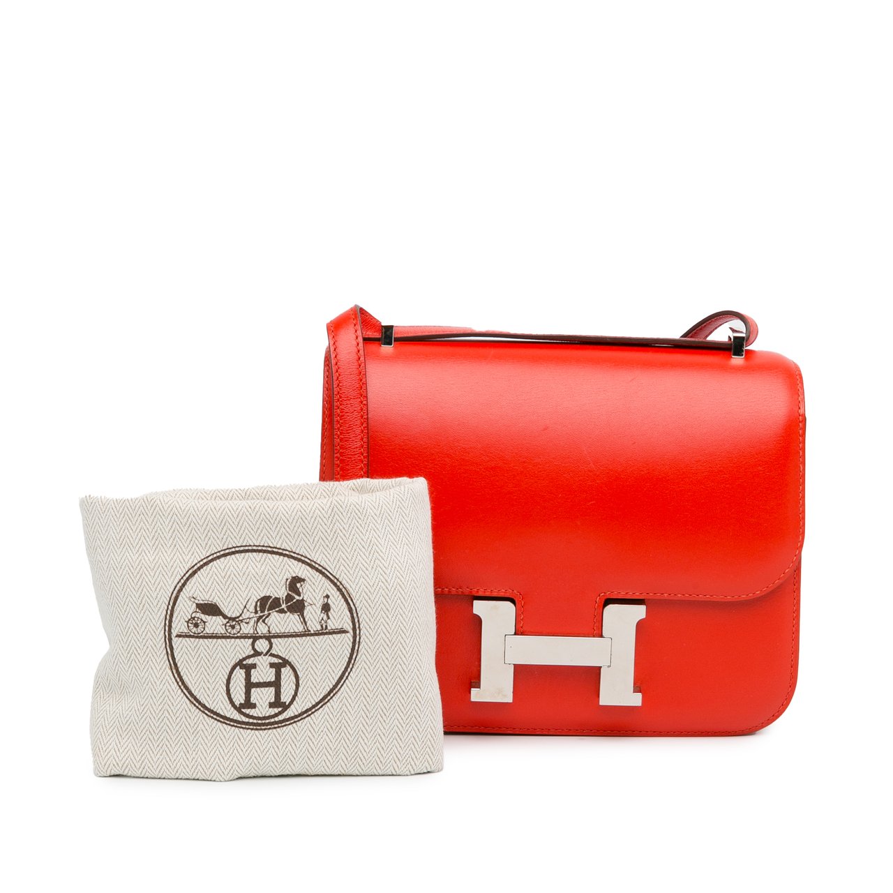 Hermès Mini Tadelakt Constance 18 Rood