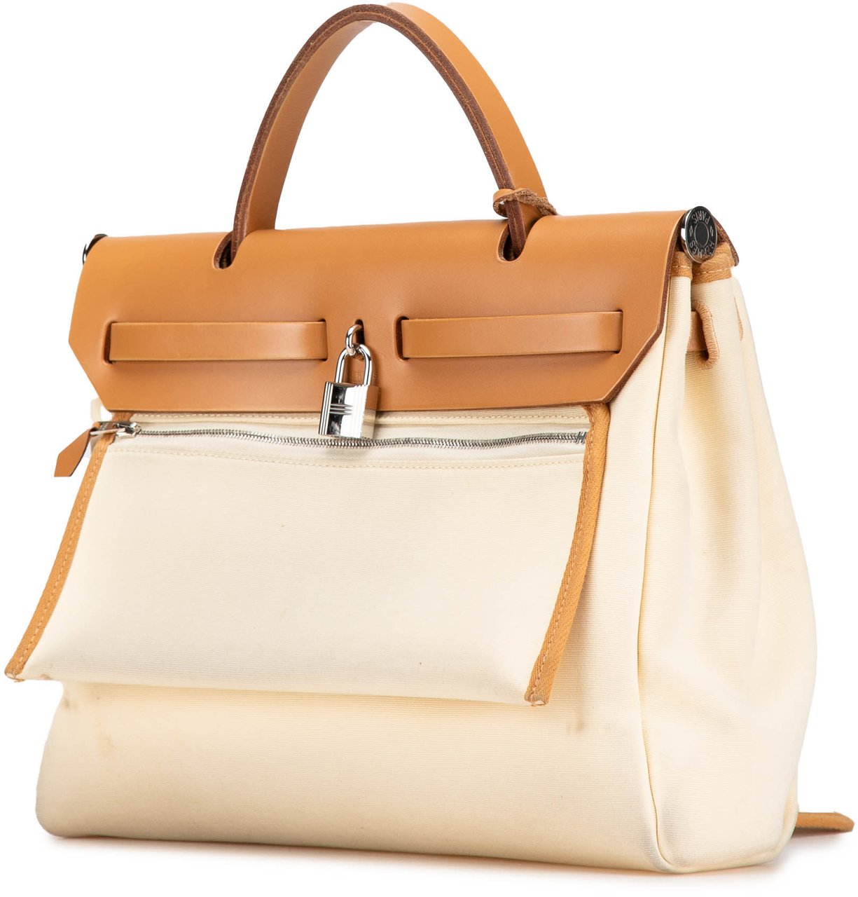 Hermès Toile Herbag Zip 31 Bruin