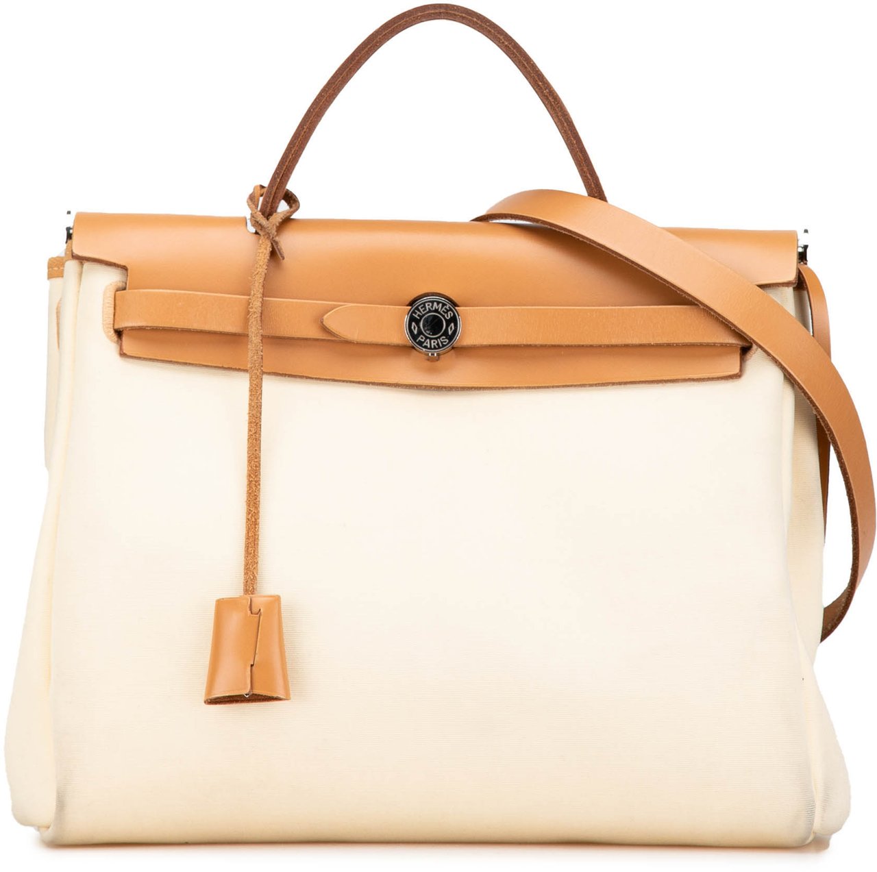 Hermès Toile Herbag Zip 31 Bruin