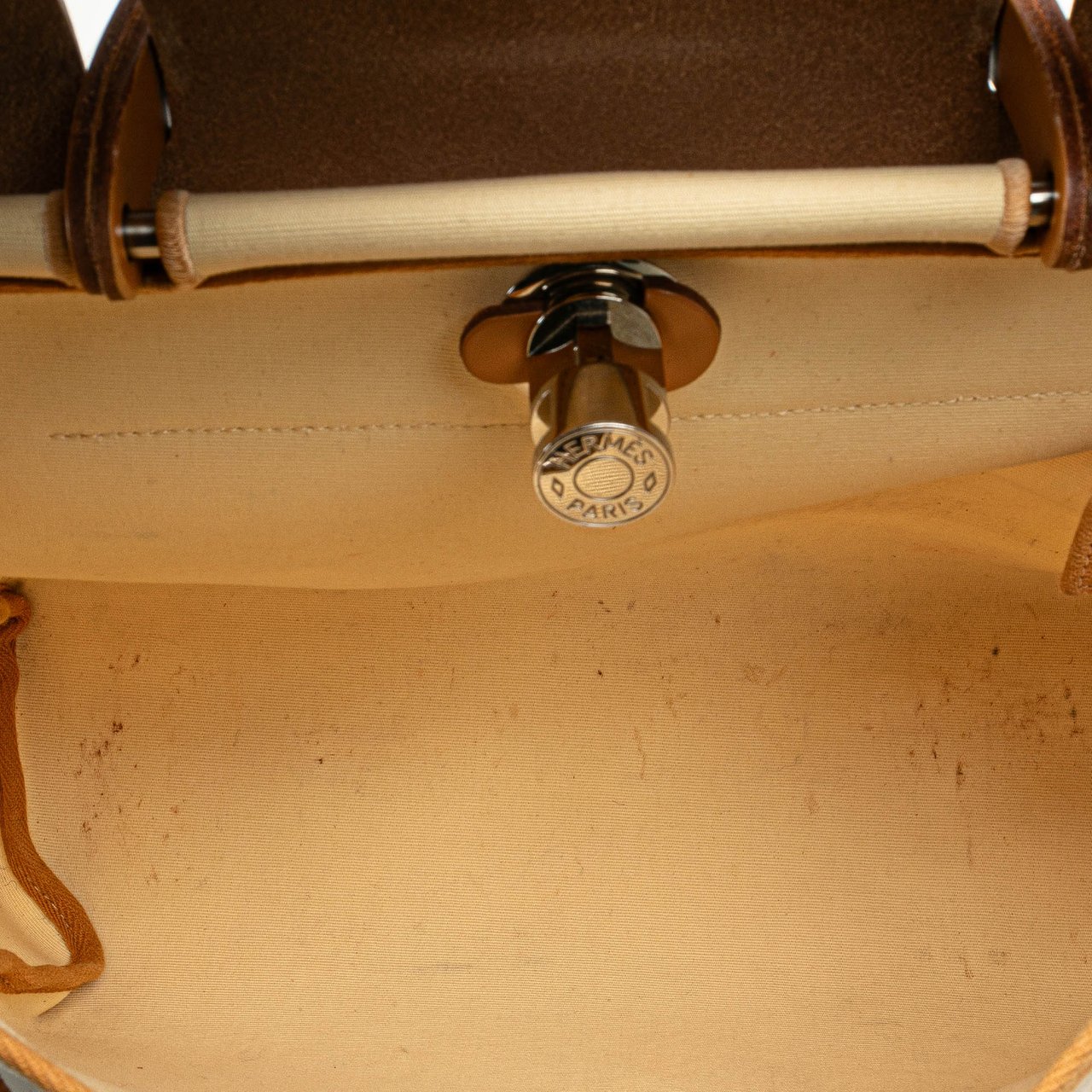 Hermès Toile Herbag Zip 31 Bruin