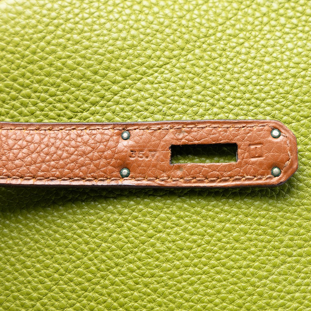 Hermès Tricolor Togo Kelly II Retourne 32 Groen