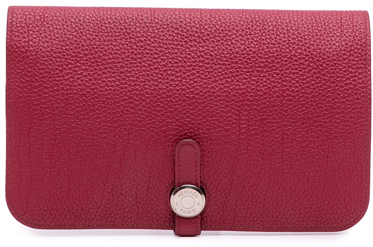 Hermès Togo Dogon Duo Wallet GM Rood