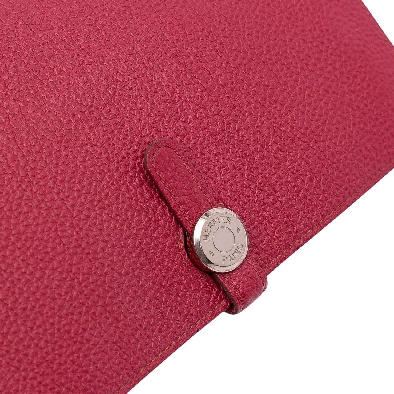 Hermès Togo Dogon Duo Wallet GM Rood