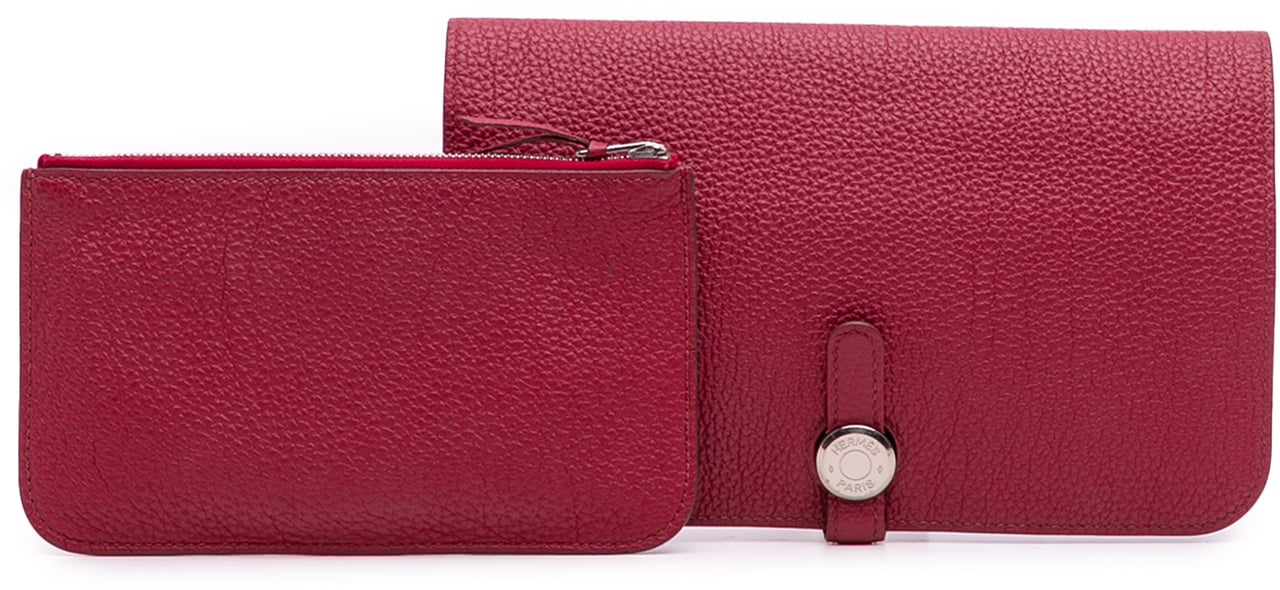 Hermès Togo Dogon Duo Wallet GM Rood