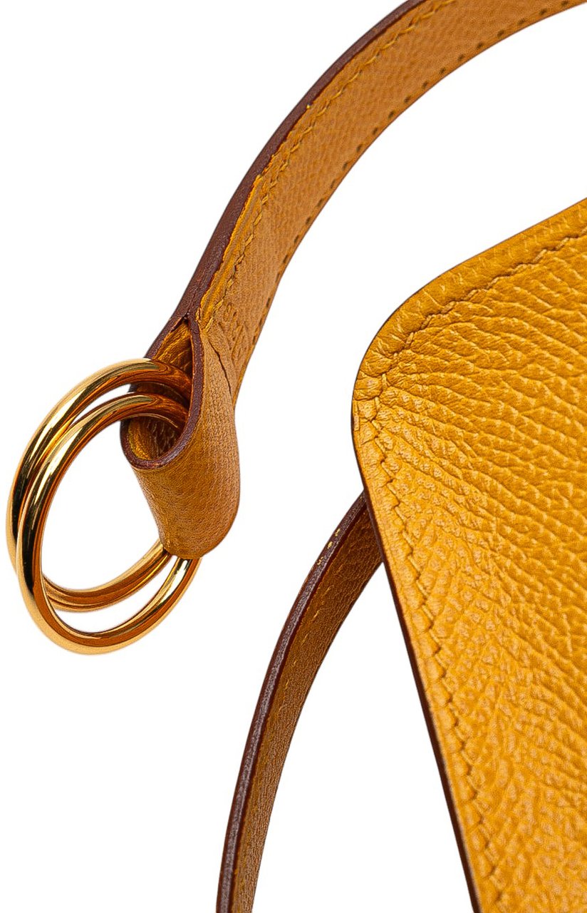 Hermès Courchevel Pochette Belt Bag Geel