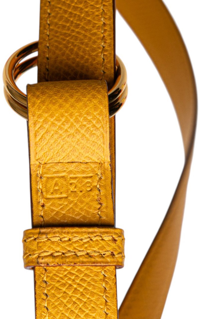Hermès Courchevel Pochette Belt Bag Geel