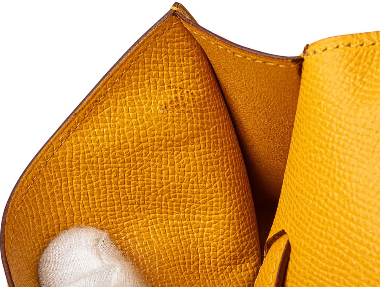 Hermès Courchevel Pochette Belt Bag Geel