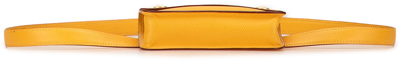 Hermès Courchevel Pochette Belt Bag Geel