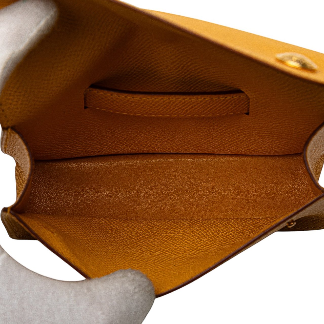 Hermès Courchevel Pochette Belt Bag Geel