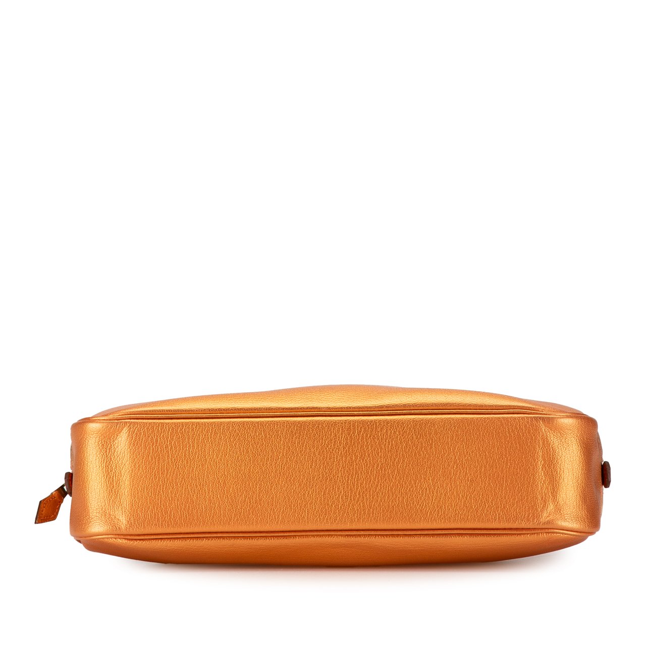 Hermès Metallic Chevre Coromandel Plume Elan 28 Oranje