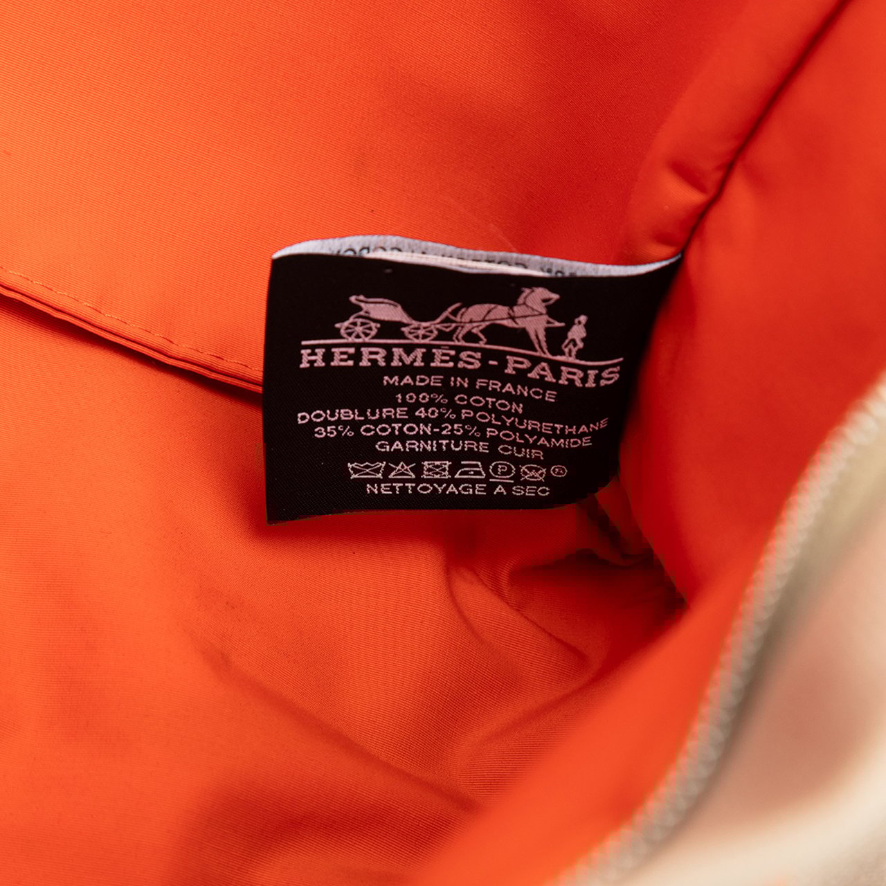 Hermès Canvas Jimetou Jumping Case Oranje