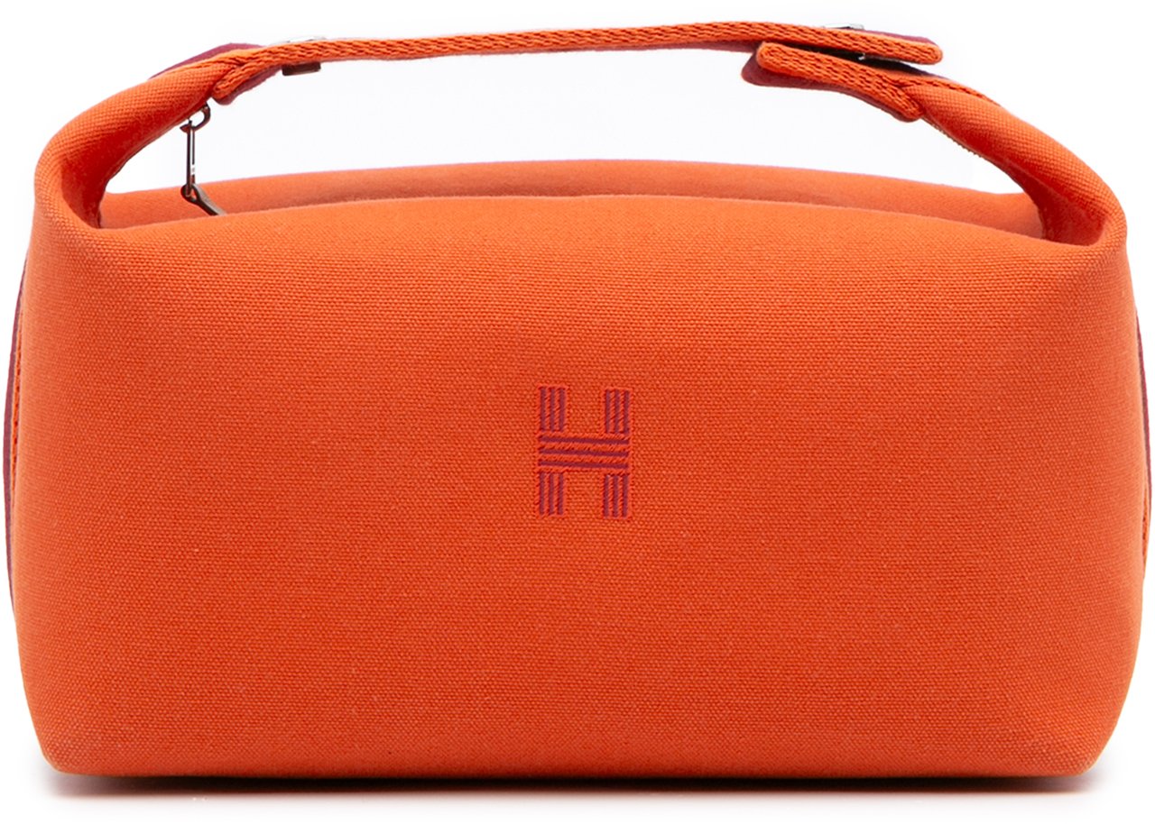 Hermès Large Canvas Bride A Brac Case Oranje