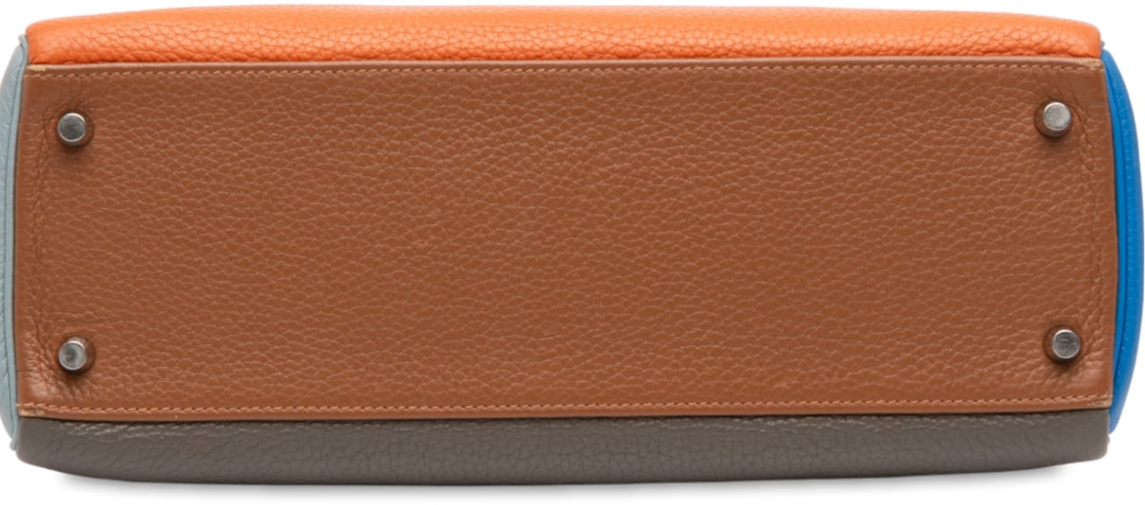 Hermès Clemence Arlequin Kelly II Retourne 32 Oranje