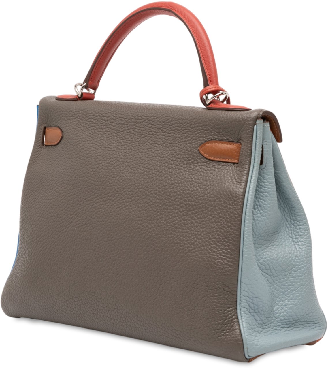 Hermès Clemence Arlequin Kelly II Retourne 32 Oranje