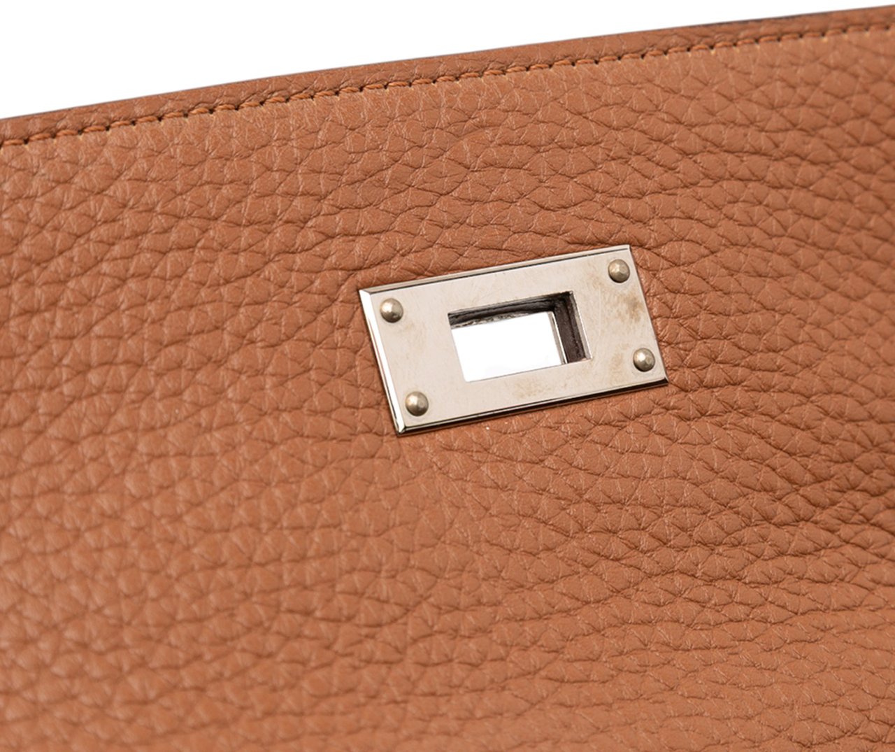 Hermès Clemence Arlequin Kelly II Retourne 32 Oranje