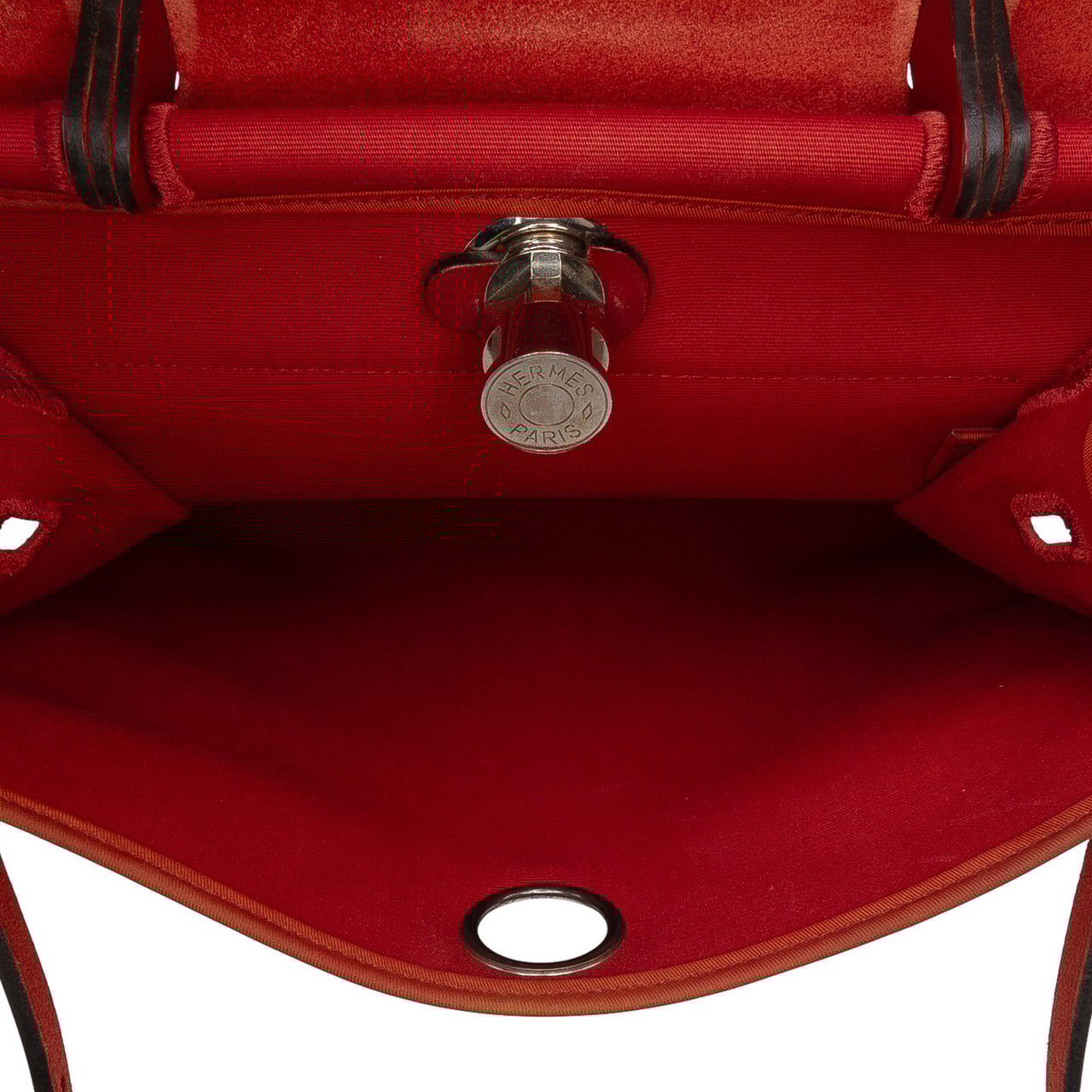 Hermès Toile Herbag Zip 31 Rood