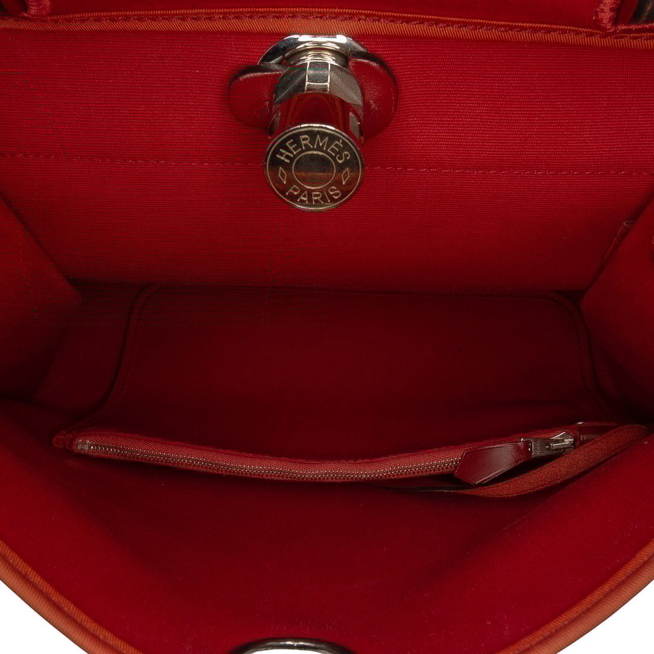 Hermès Toile Herbag Zip 31 Rood