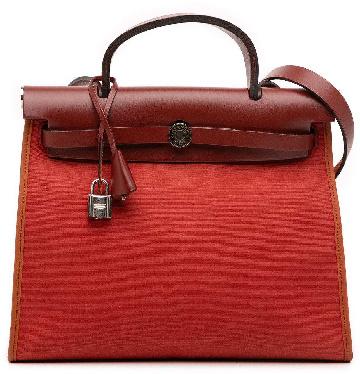 Hermès Toile Herbag Zip 31 Rood