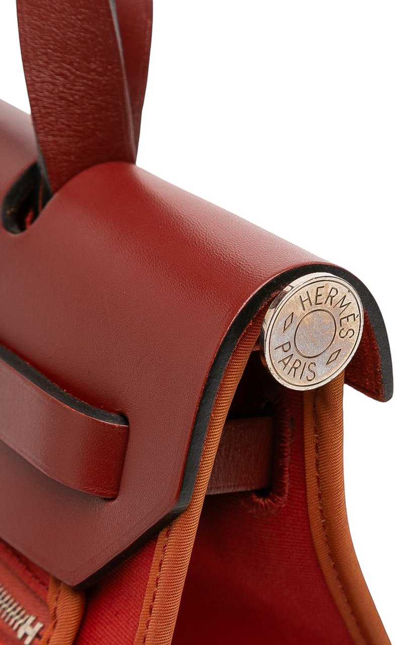 Hermès Toile Herbag Zip 31 Rood