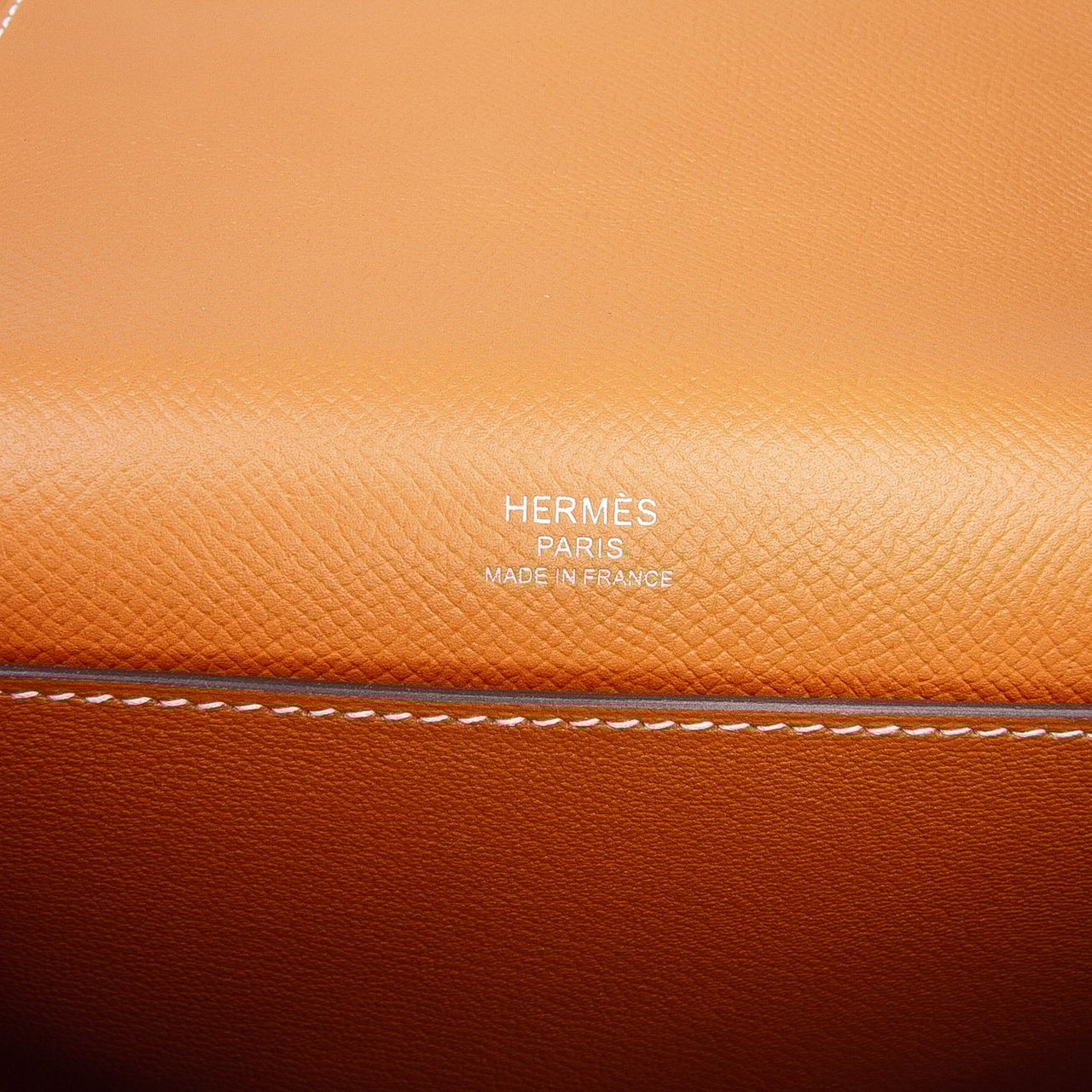 Hermès Epsom Octogone Clutch Bruin