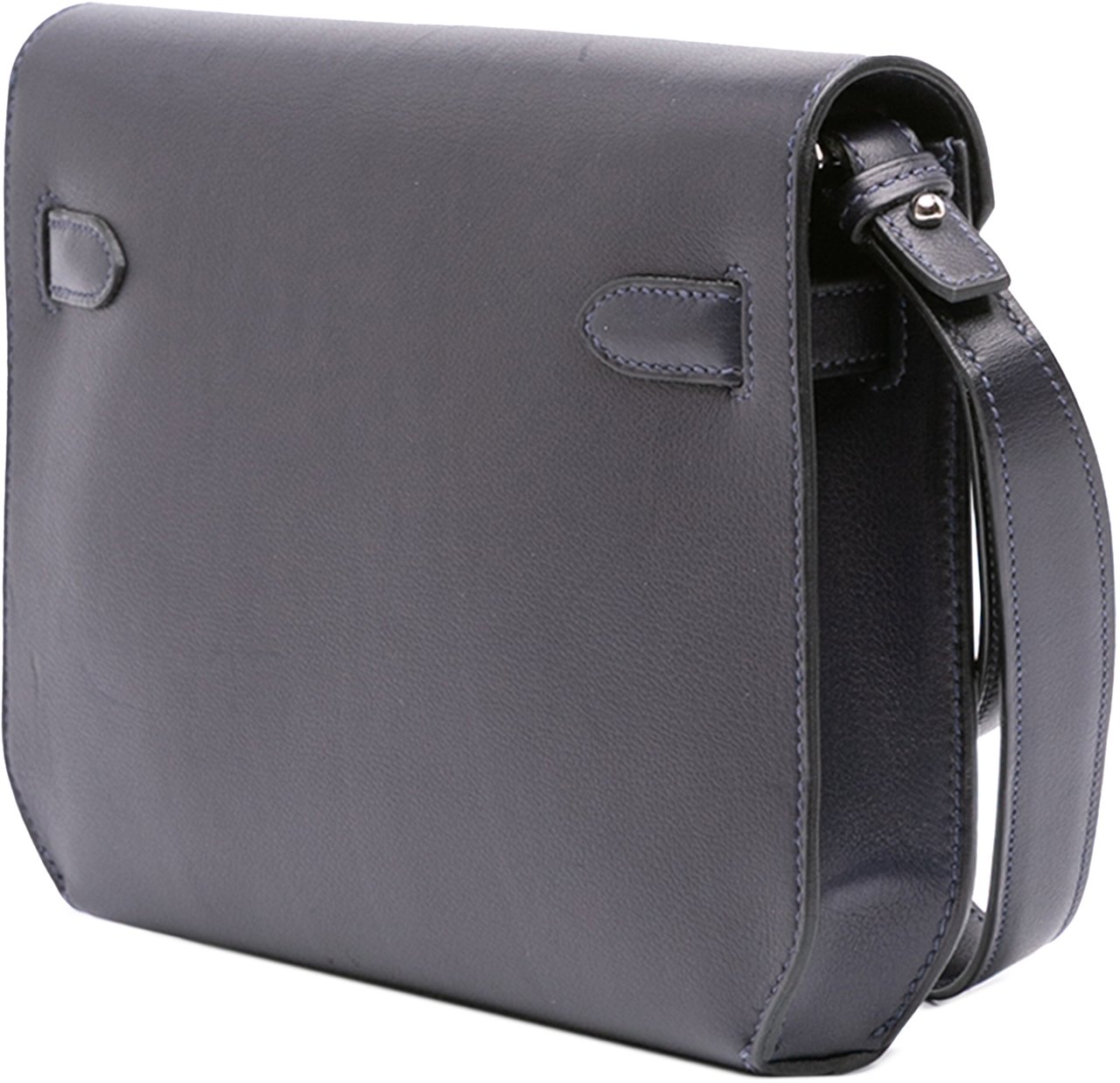 Hermès Evergrain Kelly Depeches Pouch 25 Blauw