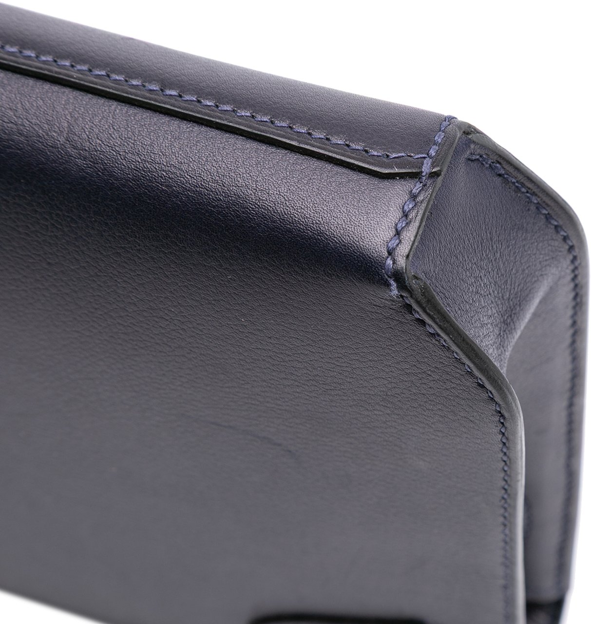 Hermès Evergrain Kelly Depeches Pouch 25 Blauw