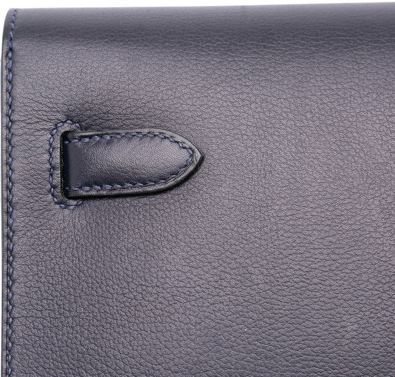 Hermès Evergrain Kelly Depeches Pouch 25 Blauw