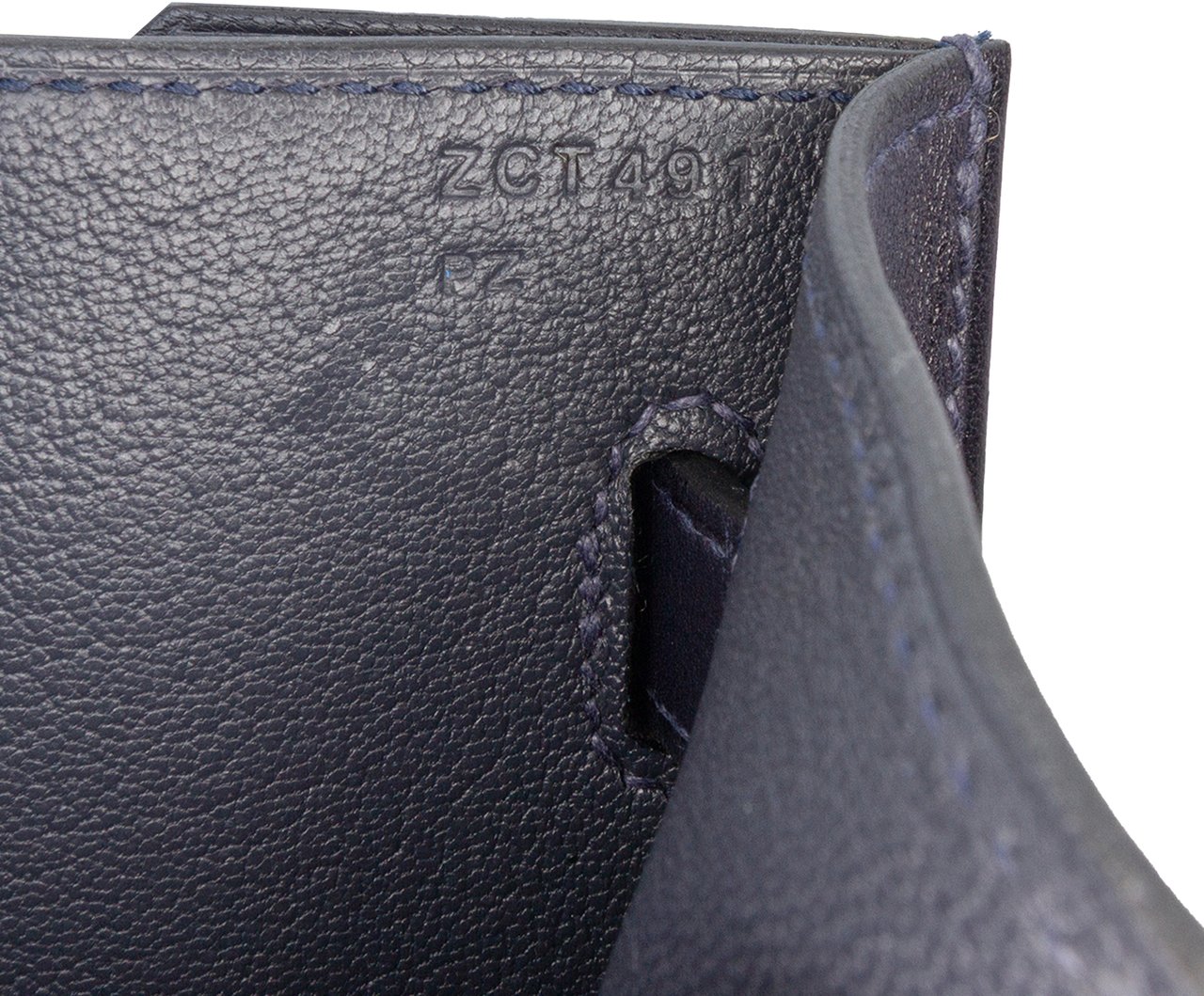 Hermès Evergrain Kelly Depeches Pouch 25 Blauw