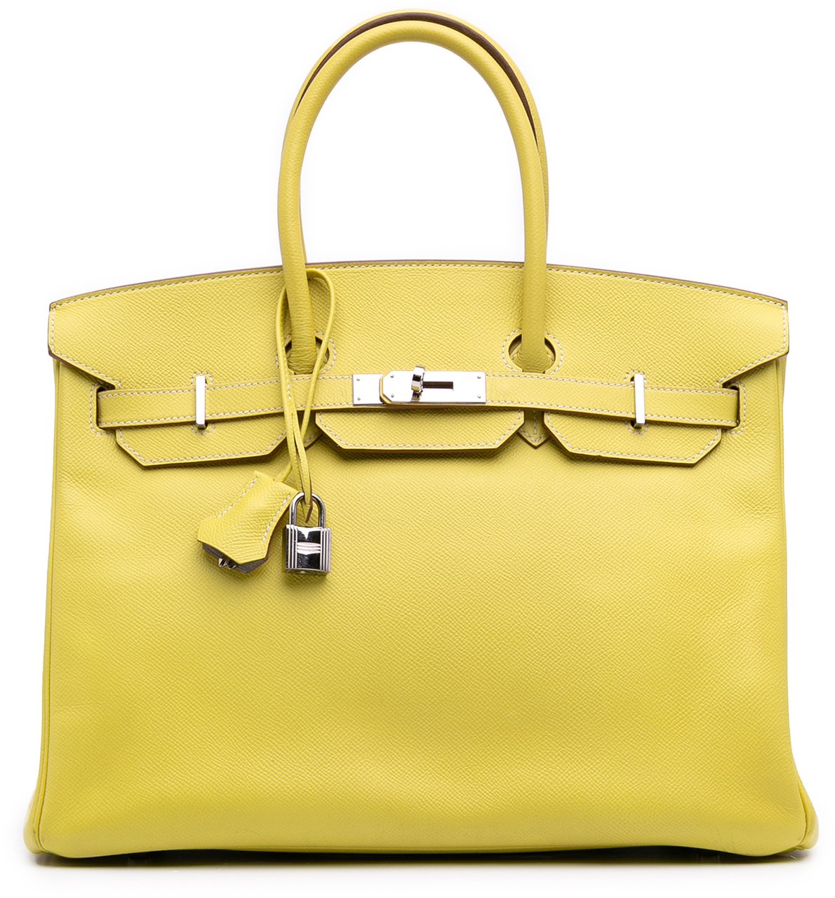 Hermès Epsom Birkin Retourne 35 Geel