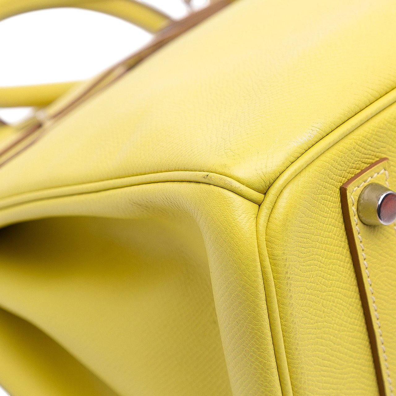 Hermès Epsom Birkin Retourne 35 Geel