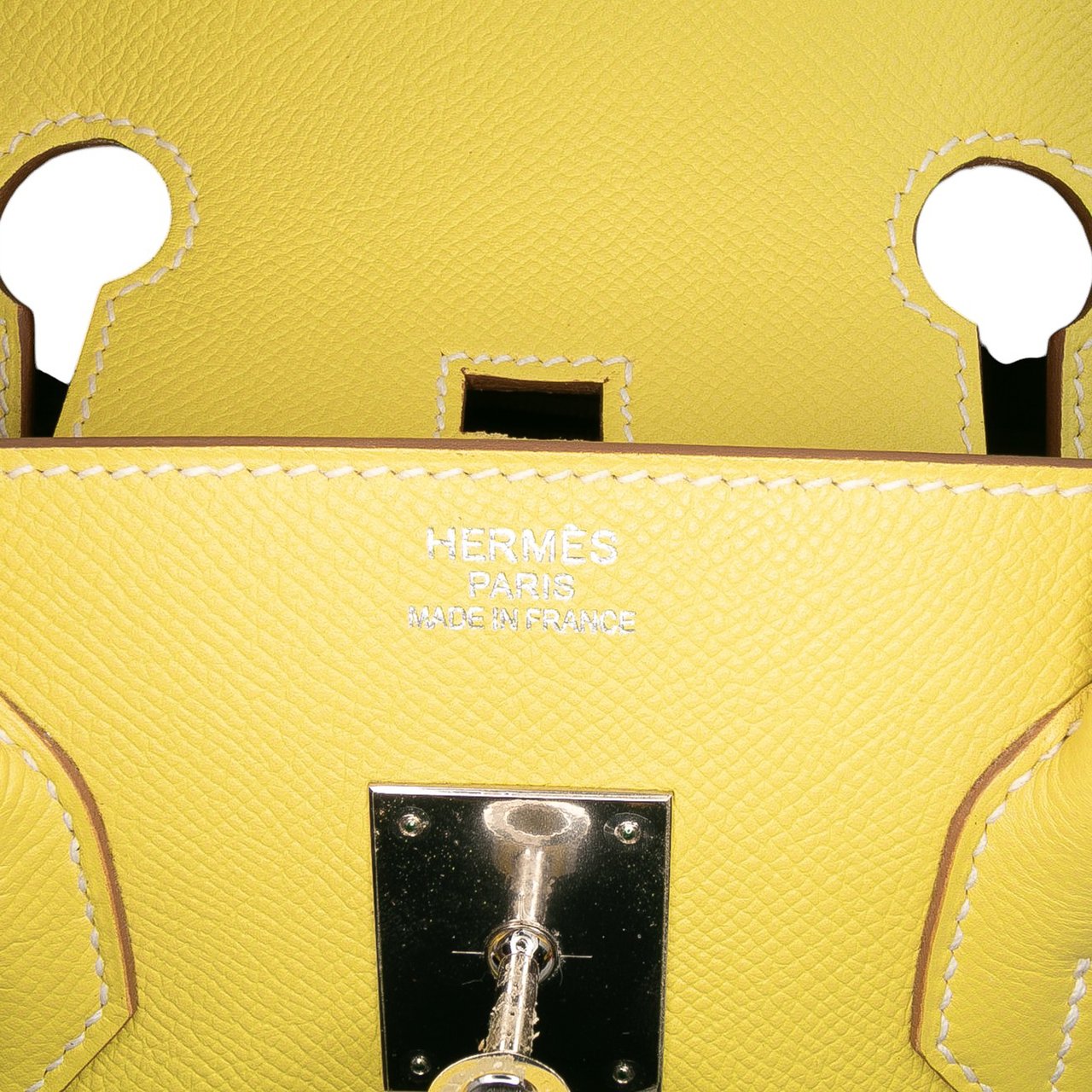 Hermès Epsom Birkin Retourne 35 Geel