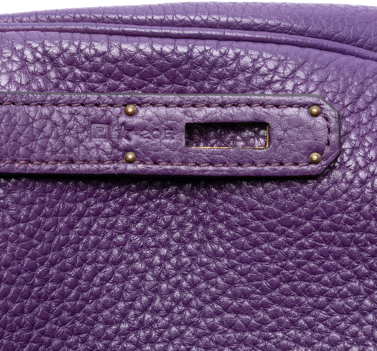 Hermès Togo Kelly II Retourne 32 Paars